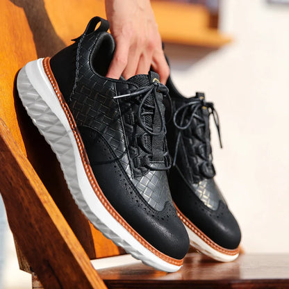 VALDONI LONDON LEATHER SNEAKERS