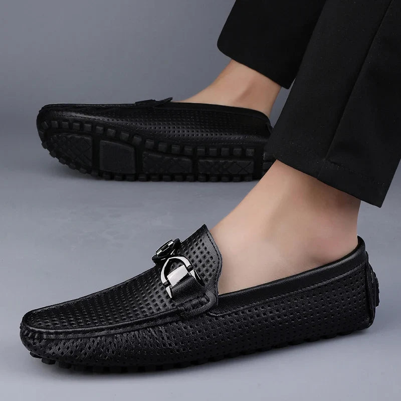 MIKE VINCENZA LEATHER LOAFERS
