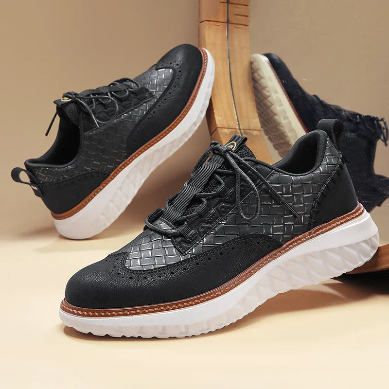 VALDONI LONDON LEATHER SNEAKERS