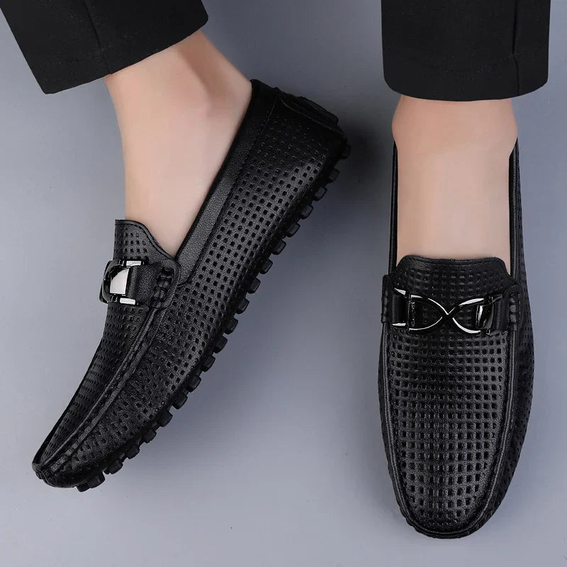 MIKE VINCENZA LEATHER LOAFERS