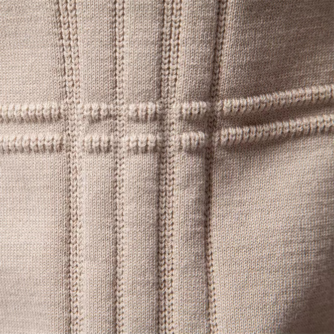 SULLIVAN GRID COTTON SWEATER