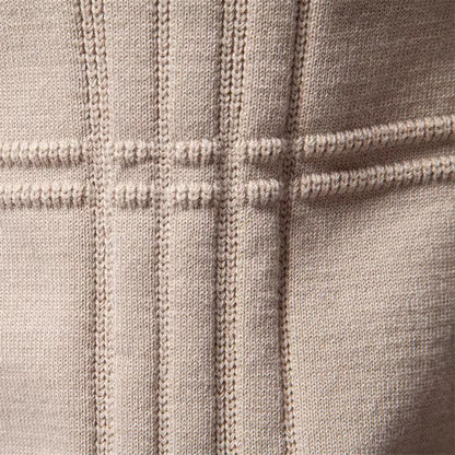 SULLIVAN GRID COTTON SWEATER