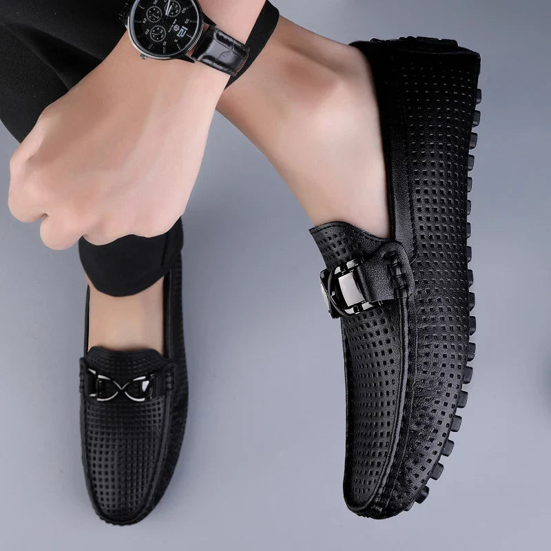 MIKE VINCENZA LEATHER LOAFERS