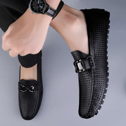 MIKE VINCENZA LEATHER LOAFERS