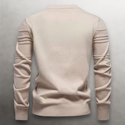 SULLIVAN GRID COTTON SWEATER
