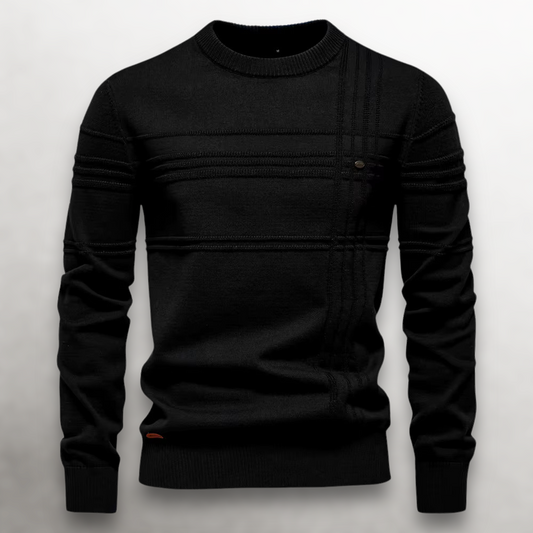 SULLIVAN GRID COTTON SWEATER