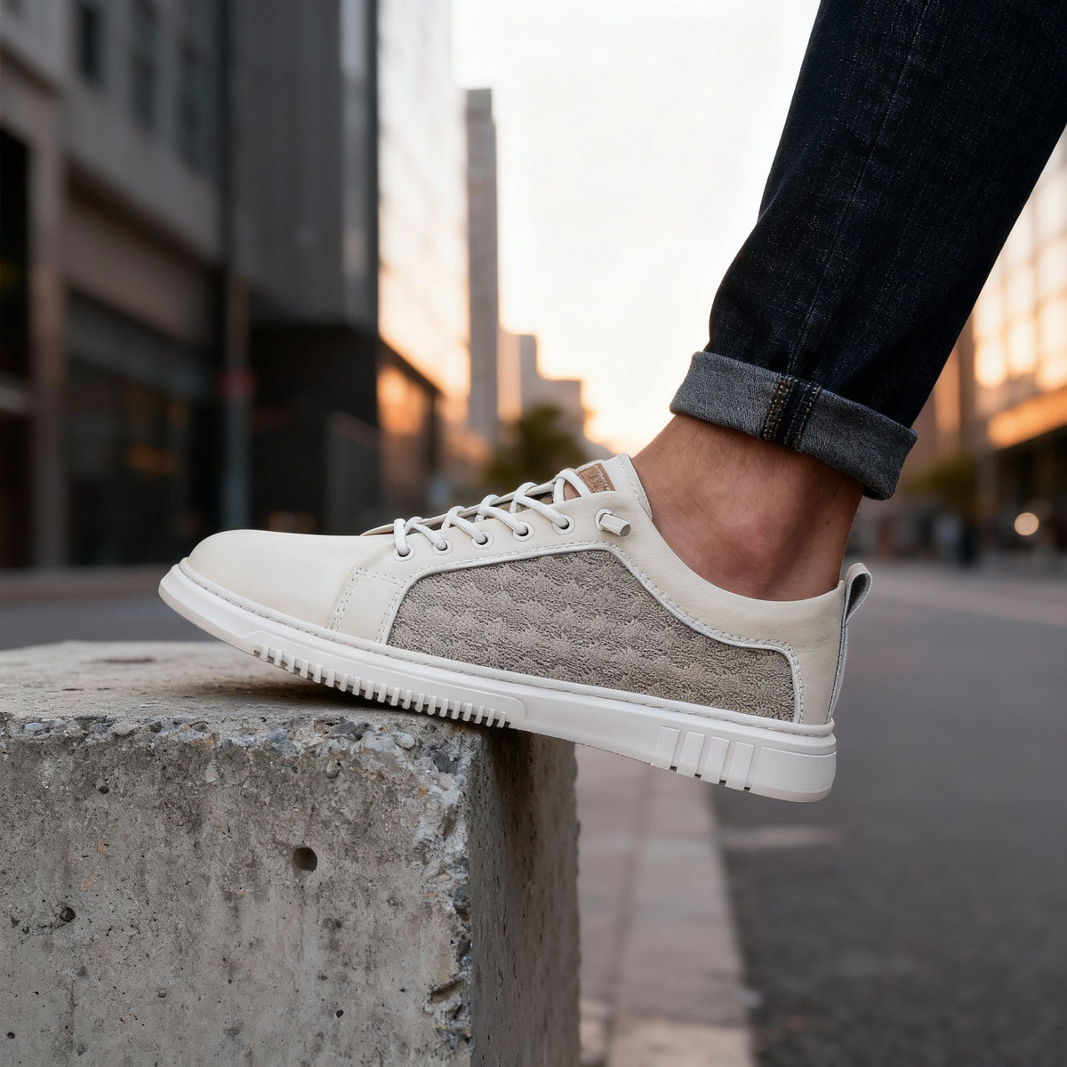 Napoli Grid Sneakers