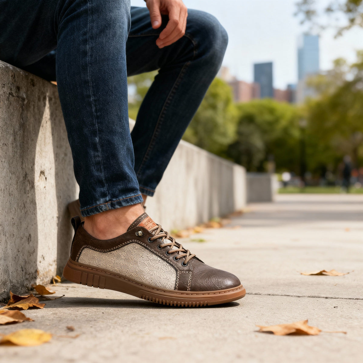 Napoli Grid Sneakers