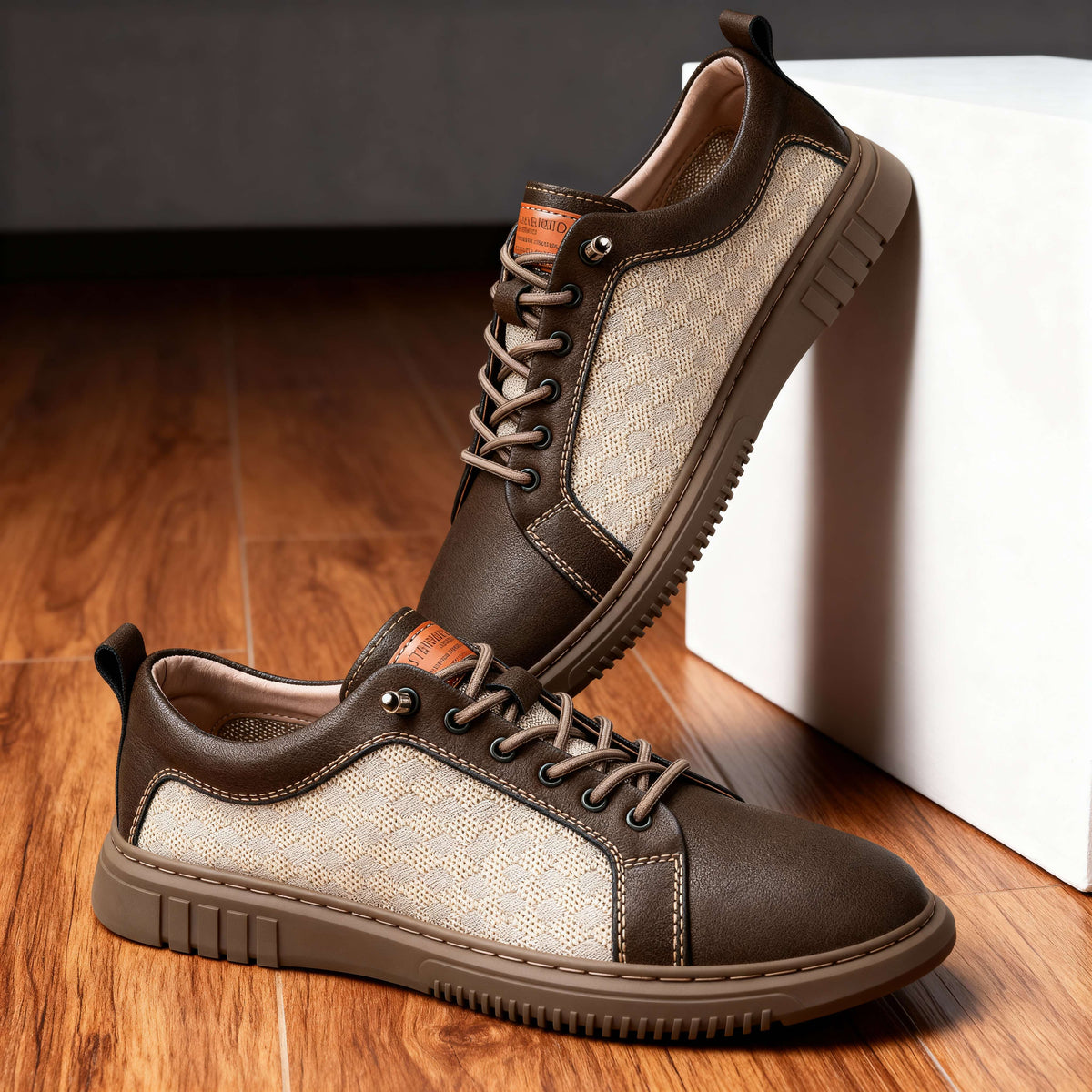 Napoli Grid Sneakers