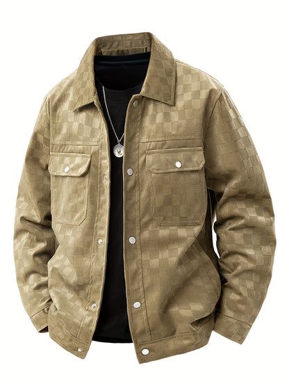CASTELLINI SUEDE CHECK JACKET