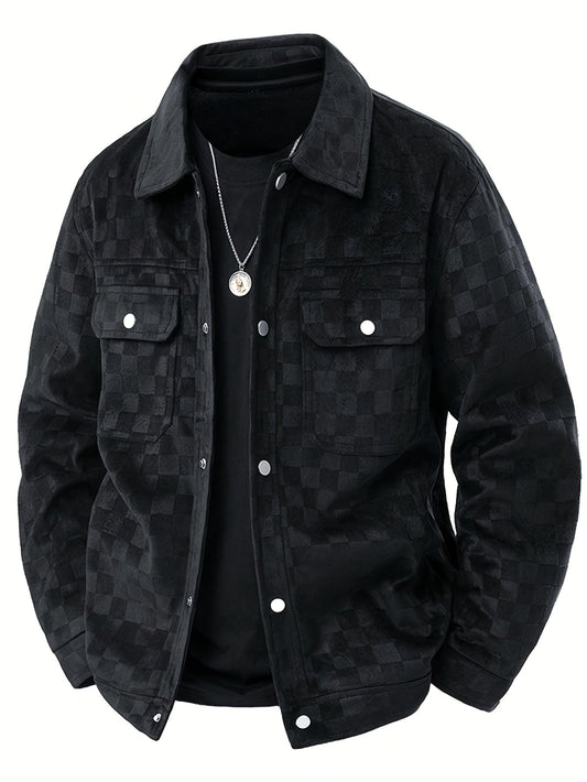 CASTELLINI SUEDE CHECK JACKET