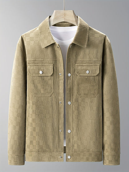 CASTELLINI SUEDE CHECK JACKET