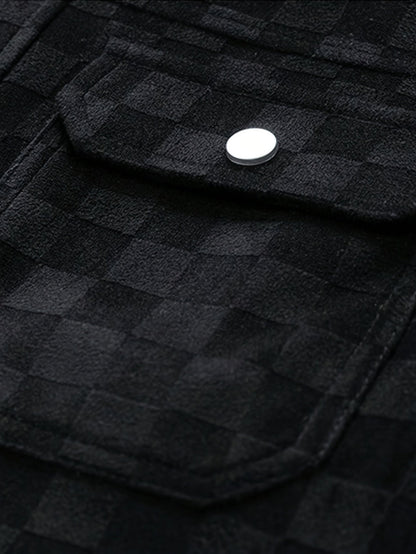 CASTELLINI SUEDE CHECK JACKET