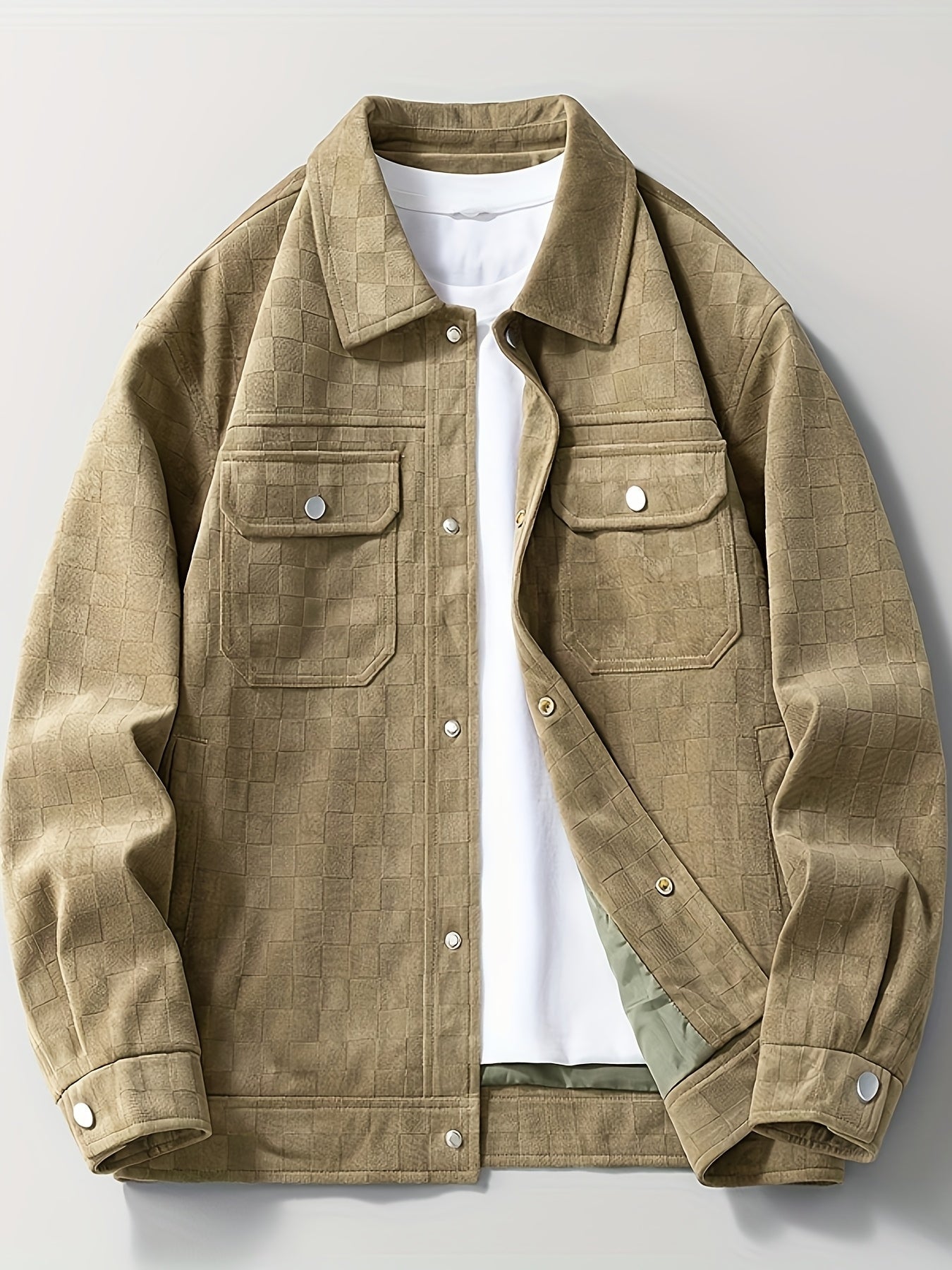 CASTELLINI SUEDE CHECK JACKET