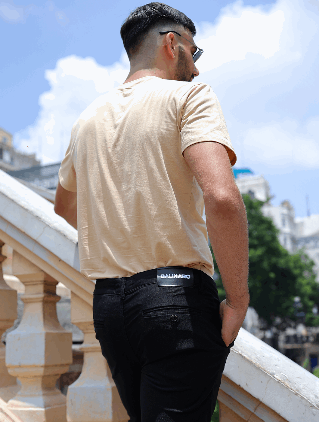 Noa Stretch Pants  - Black