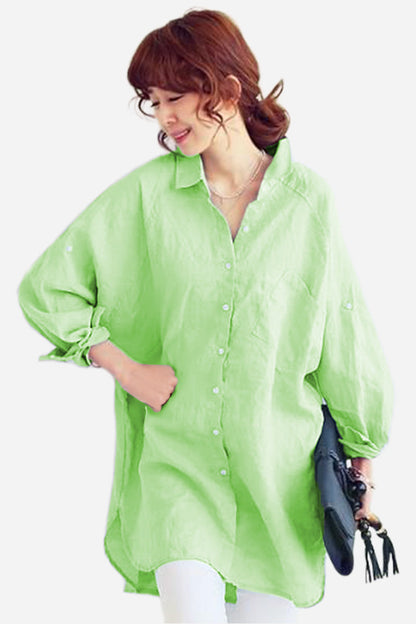 LINORA COTTON LINEN SHIRT