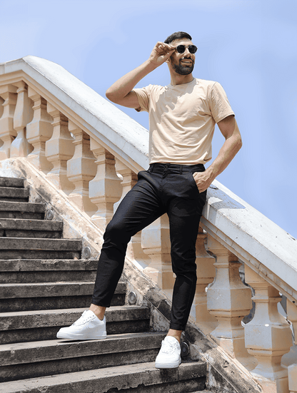 Noa Stretch Pants  - Black