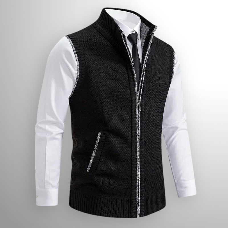 ROSSIER FULL-ZIP SWEATER VEST