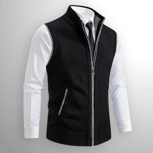 ROSSIER FULL-ZIP SWEATER VEST