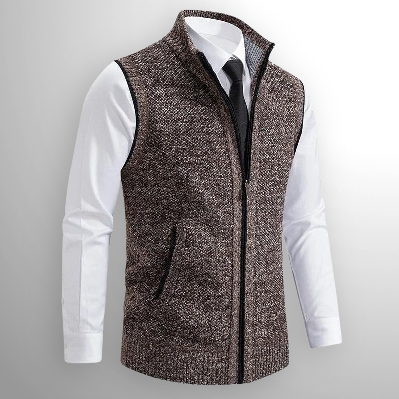 ROSSIER FULL-ZIP SWEATER VEST