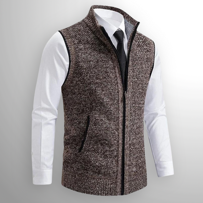 ROSSIER FULL-ZIP SWEATER VEST