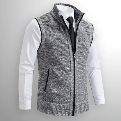 ROSSIER FULL-ZIP SWEATER VEST