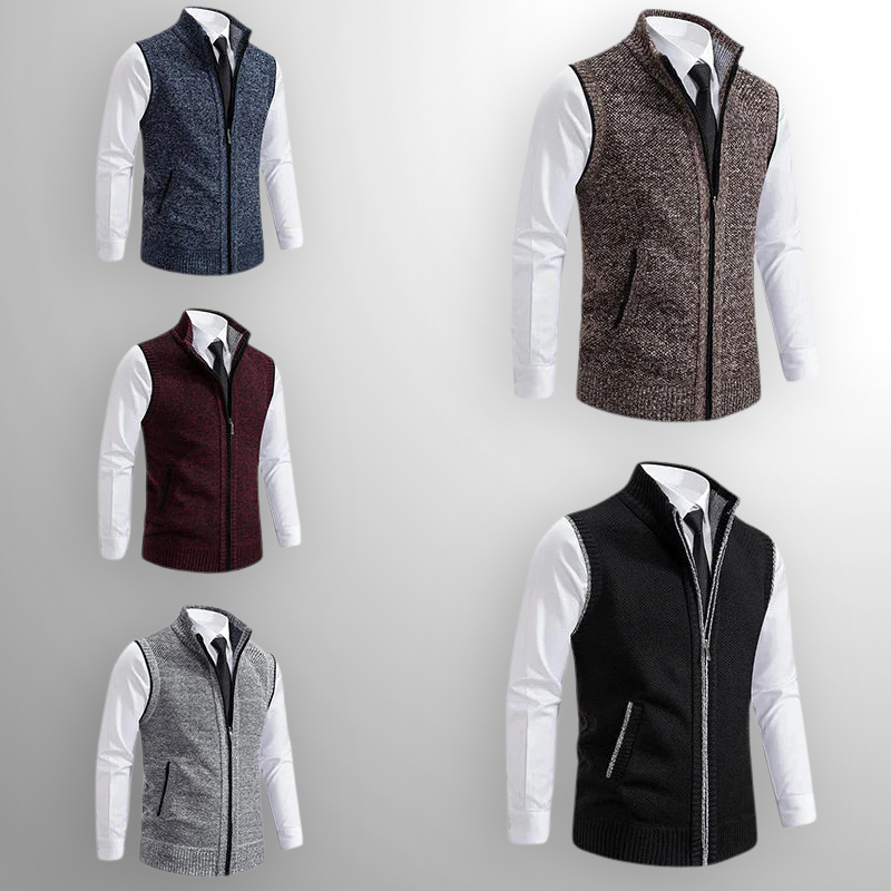 ROSSIER FULL-ZIP SWEATER VEST