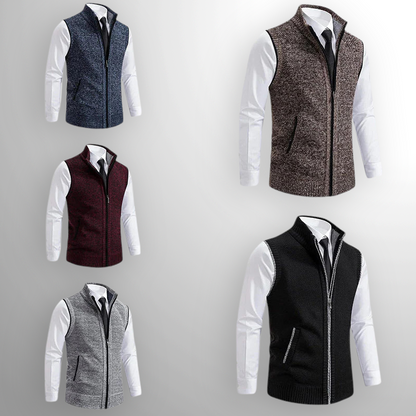 ROSSIER FULL-ZIP SWEATER VEST