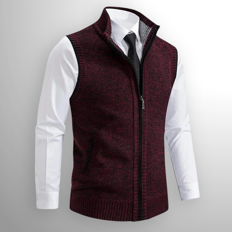 ROSSIER FULL-ZIP SWEATER VEST