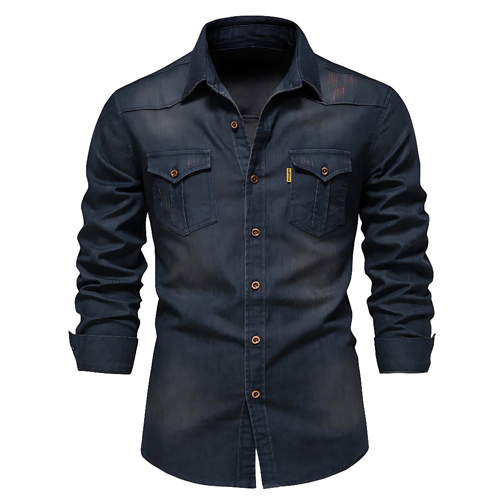 VALENZO COTTON DENIM SHIRT