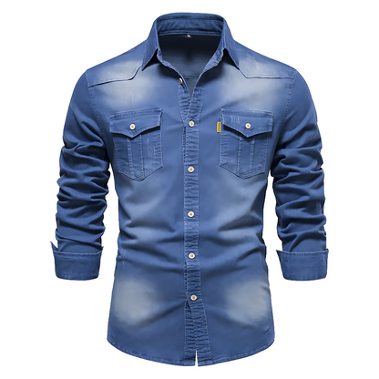 VALENZO COTTON DENIM SHIRT